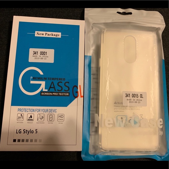 none Accessories - LG STYLO 5 case & tempered glass combo